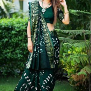 Bandhani Art Saree