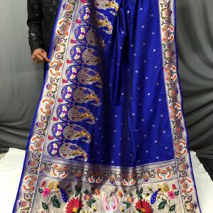 Powerloom Paithani Saree with Peacock in Pallu