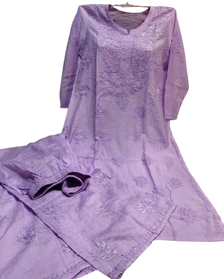 Chanderi Silk Kurta and Palazzo Set