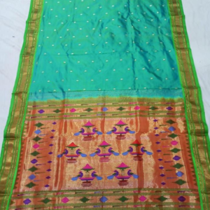 Yeola Paithani Saree : Pure Silk Base Line Variation