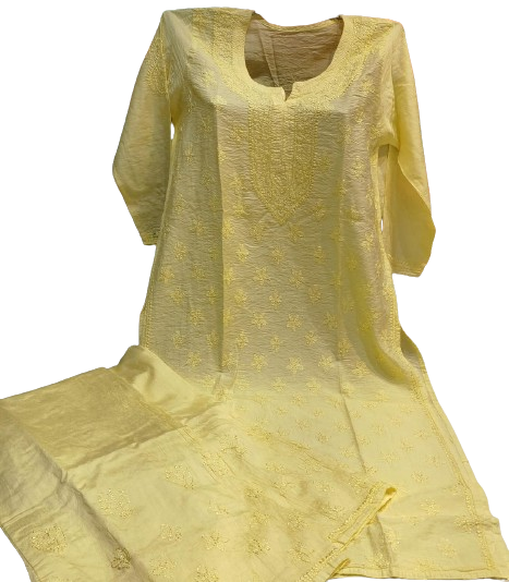 Chanderi Silk Kurta and Palazzo Set