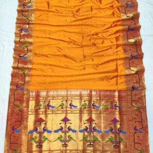 Premium Pure Silk Paithani Saree with Designed Border