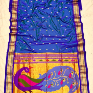 Yeola Paithani Pure Silk Saree with Peacock Pallu