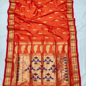 Paithani Pure Silk Saree with Fancy Pallu