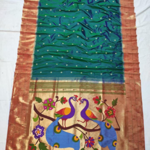 Premium Paithani Saree with Designed Pallu & Border