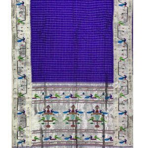 Peacock Parrot Brocade Premium Paithani from Yeola