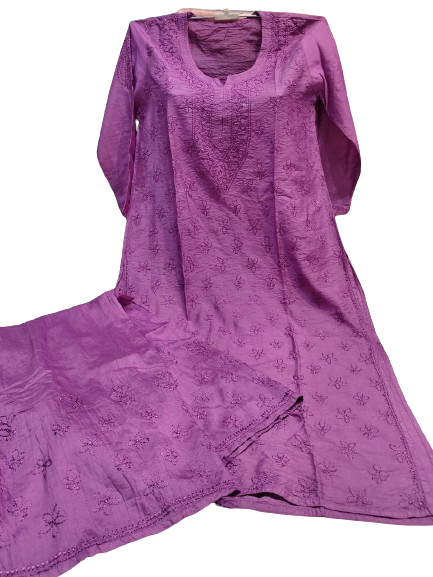 Chanderi Silk Kurta and Palazzo Set