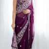 Faux Georgette Thread Work