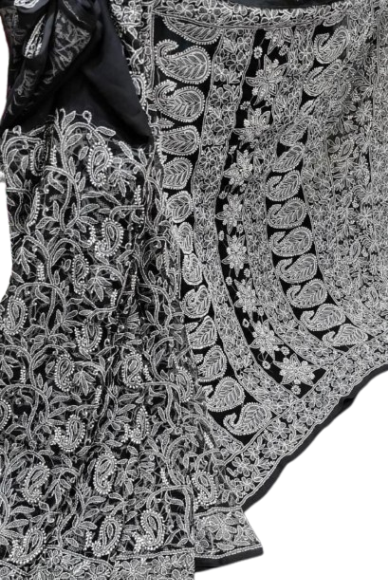 Chiffon Silk Jaal Saree