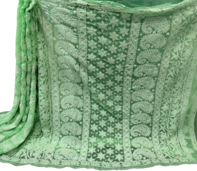 Chiffon Silk Jaal Saree