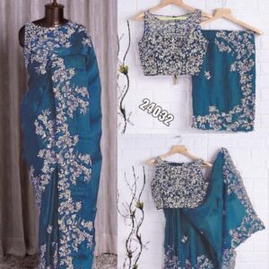 Kasturi Silk Georgette Saree