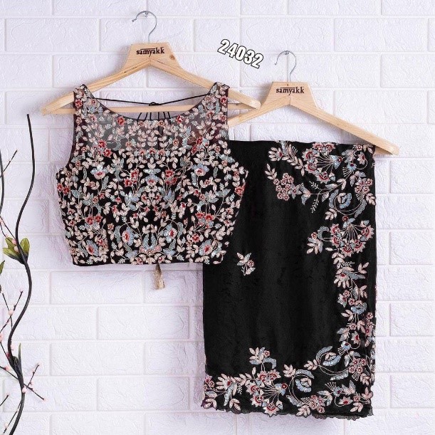 Kasturi Silk Georgette Saree