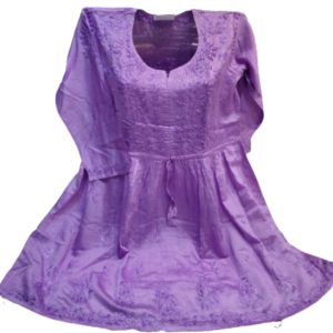 Chanderi Silk Short Kurti