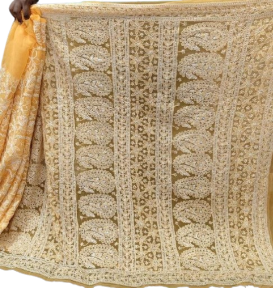 Chiffon Silk Jaal Saree