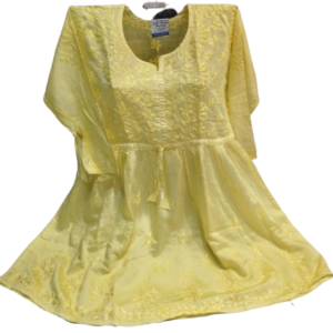 Chanderi Silk Short Kurti