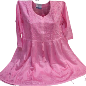 Chanderi Silk Short Kurti