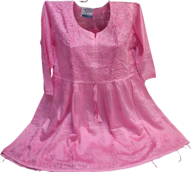 Chanderi Silk Short Kurti