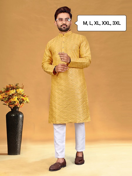 Men’s Embroidered Ethnic Kurta