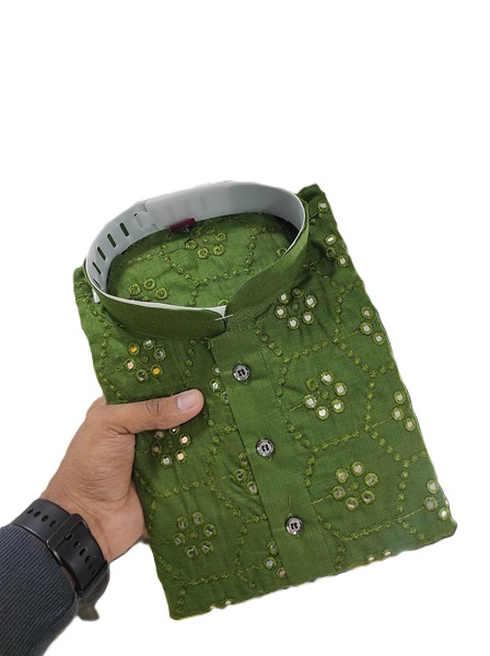 Men’s Kurta with Mirror Work