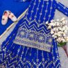 Royal Blue Kids Kurta and Sarara
