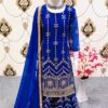 Royal Blue Kids Kurta and Sarara