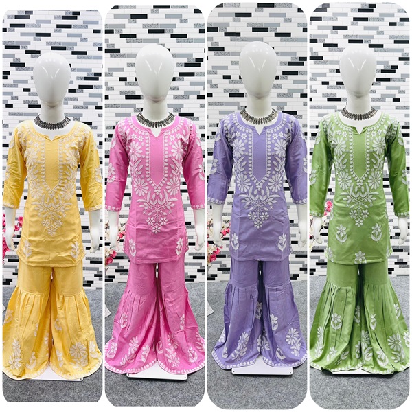 Embroidery Work Top and Sarara