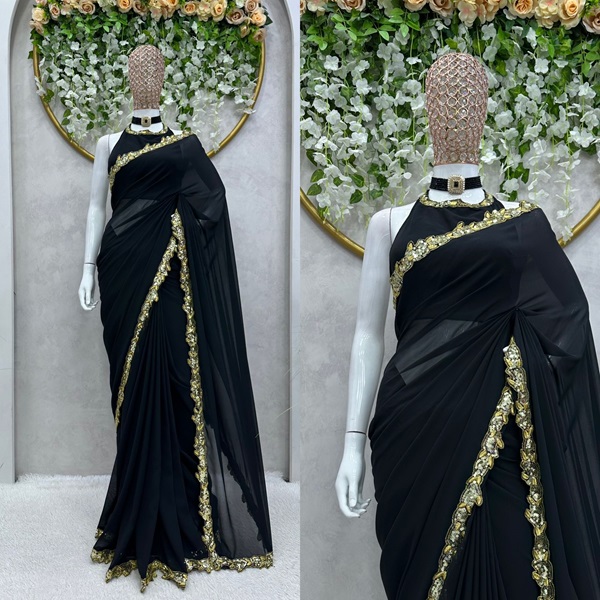 Stunning Faux Georgette Saree