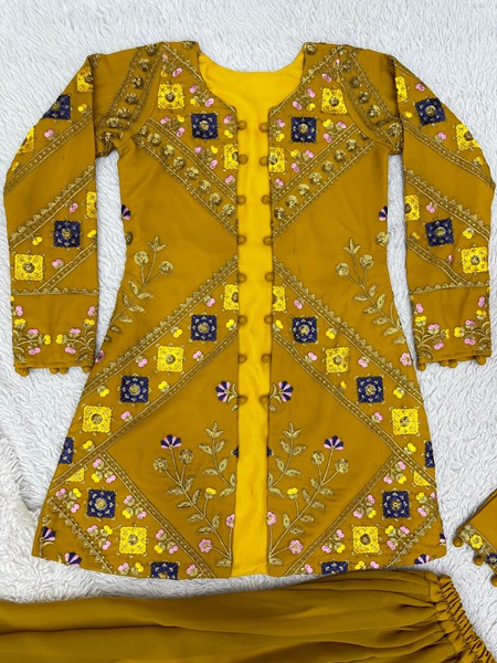 Georgette Palazzo Koti/Jacket set