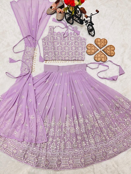Faux Georgette Lehenga Choli