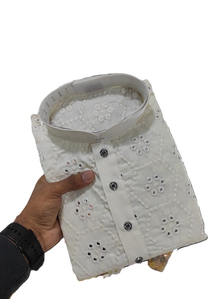 Men’s Kurta with Mirror Work