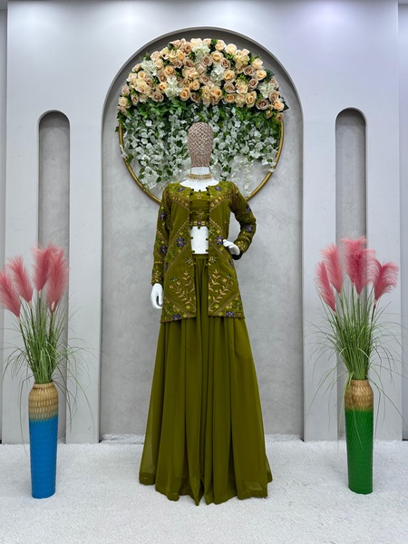 Georgette Palazzo Koti/Jacket set