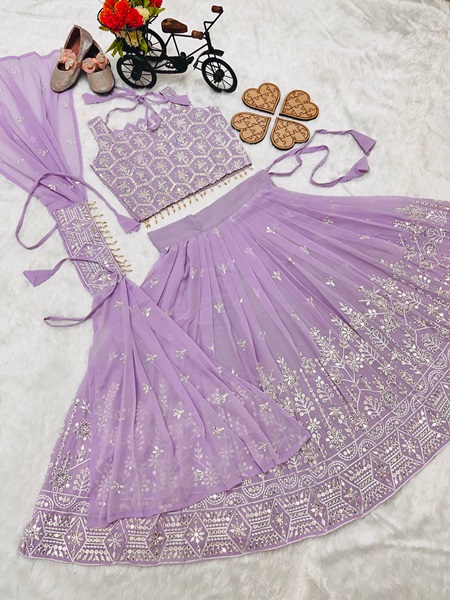Faux Georgette Lehenga Choli