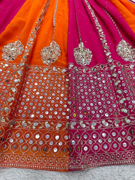 Faux Georgette Kurta with Sequin Magic