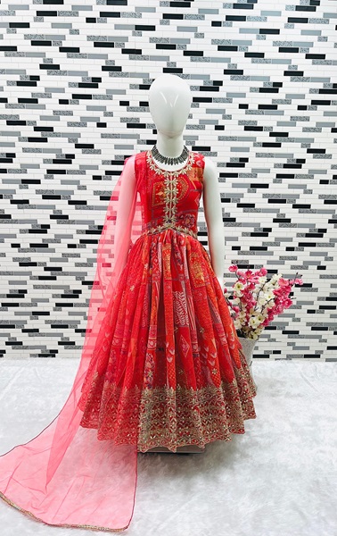 Sequin Embroidery Alia Cut Gown