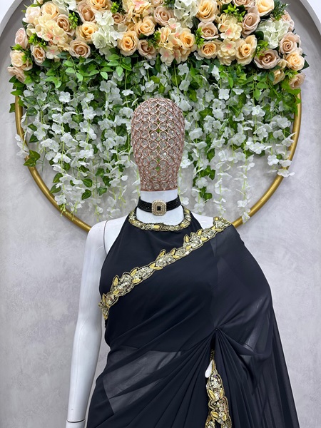 Stunning Faux Georgette Saree