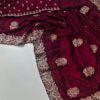 Silk Saree with Zari and stone work
