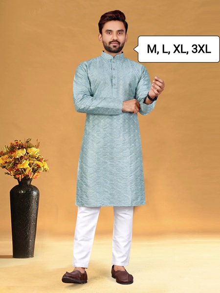 Men’s Embroidered Ethnic Kurta