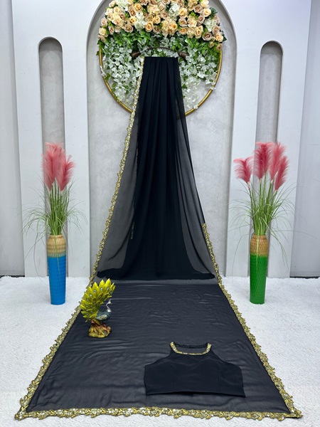 Stunning Faux Georgette Saree