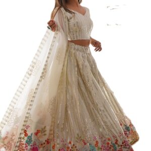 Faux Georgette Top Lehenga