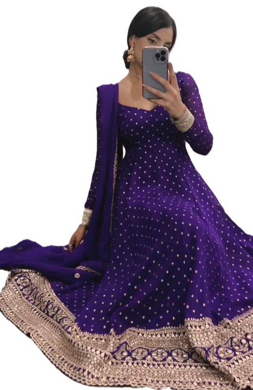 Ankle Length Kurta with Designer Dupatta