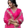 Rose Pink Chanderi Silk Suit