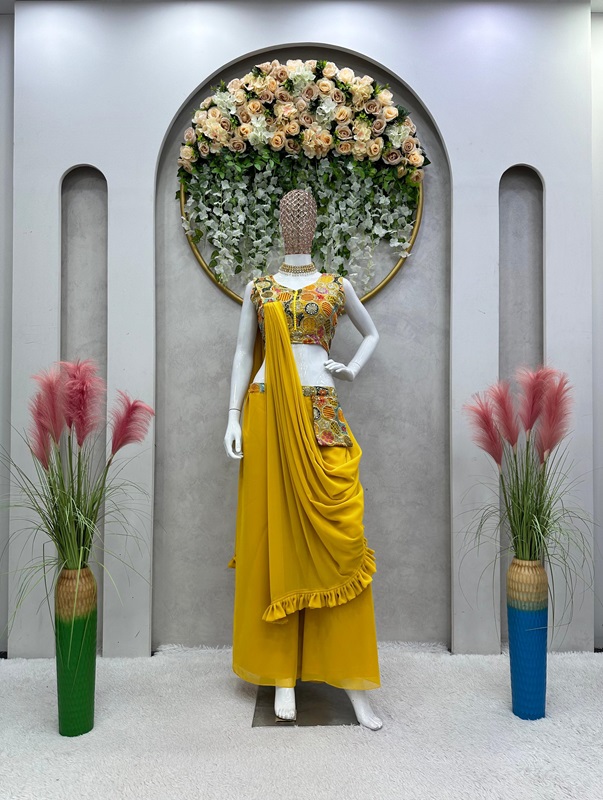 Palazzo Blouse Dupatta Sequin Magic