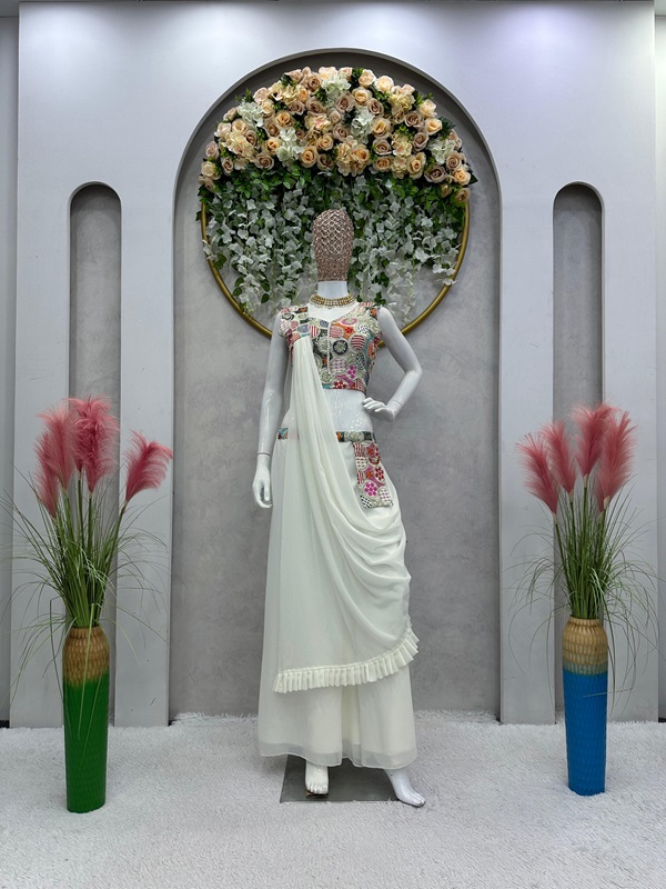 Palazzo Blouse Dupatta Sequin Magic