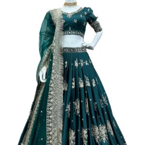 Japan Satin Lehenga Choli & Net Dupatta
