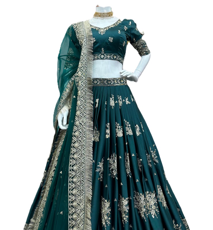 Japan Satin Lehenga Choli & Net Dupatta