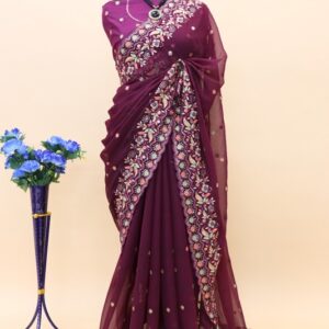 Enchanting Shimmer Silk Saree : A Saree For Dazzling Evenings