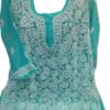 Chikankari chiffon Jaal short Kurti