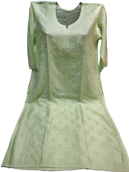 Chikankari Pure Chanderi Silk