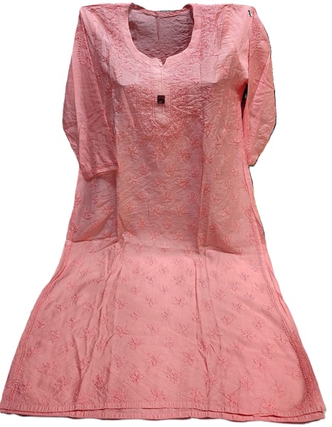 Chikankari Pure Chanderi Silk