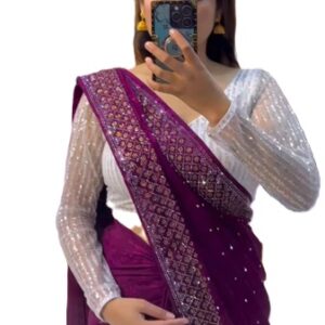 Faux Georgette Designer Saree